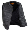 MEN'S SON OF ANARCHY LEATHER MOTORCYCLE VEST 2 GUN POCKETS