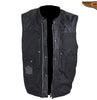 Men's Riding Son of Anarchy Motorcycle Club 1/2" Collarless 8 pocket Leather Vest