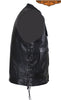 Men's Riding son of anarcy leather vest with side laces big sizes upto 7xl