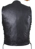 Men's Riding son of anarcy leather vest with side laces big sizes upto 7xl