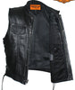 Men's Riding son of anarcy leather vest with side laces big sizes upto 7xl