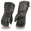 MEN'S GENUINE LEATHER AMERICAN DEER SKIN GUANTLET ULTRA LONG GLOVES. BUTTER SOFT