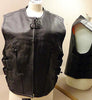 Men's Biker Updated SWAT Team Style Leather Motorcycle Vest