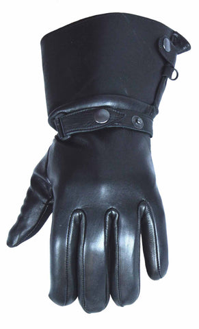 Men's Deer Skin ultra long guantlet leather gloves with Thinsulate lining inside
