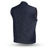 Mens Kershaw Style Unlined Raw Denim interior Concealed carry SOA vest