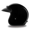 Motorcycle Shiny Blk DOT approved Daytona cruiser style open face helmet