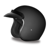 Motorcycle Flat Blk DOT approved Daytona cruiser style open face helmet