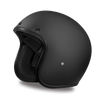 Motorcycle Flat Blk DOT approved Daytona cruiser style open face helmet