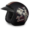 Mens Motorcycle Light weight DOT Dull Finish Daytona Built for speed Blk with Visor
