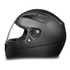 Mens Motorcycle Riding Dull Blk Dot approved Daytona Shadow Full Face Helmet
