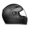 Mens Motorcycle Riding Dull Blk Dot approved Daytona Shadow Full Face Helmet