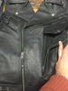 Men's Motorcycle Reckless updated utility leather vest with front pistol pete pocket