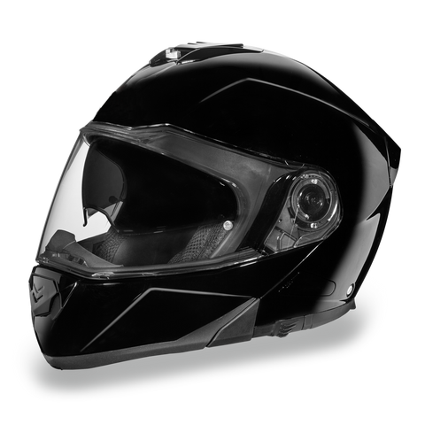 Mens Motorcycle Shiny Gloss Blk Dot approved Daytona Shadow Helmet Biker