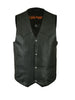 Mens Motorcycle Basic Plain Traditional Classic Blk Leather Vest cheap price