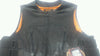 Men's Motorcycle Biker Updated Swat team style leather vest W/2 Gun pockets