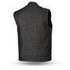 Men's Motorcycle Collar Raw Canvas Heavy Hitter Preacher Higland Vest