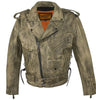 MEN'S MOTORCYCLE CLASSIC POLICE DISTRESSED STYLE WITH LACES