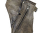 Motorcycle Men's Distressed brn Four pocket leather chap