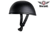 MOTORCYCLE MOTOROBIKE FLAT BLACK EAGLE NOVELTY HELMET BLACK NOT DOT APPROVED 