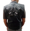 MEN'S SKULL TEXTILE VEST WITH REFLECTIVE FEATURE LIGHT WEIGHT W/GUN POCKET NEW 