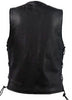 MEN'S MOTORCYCLE CLUB LACE SIDE VEST WITH 2 GUN POCKETS WITH FRONT SNAP BUTTONS 