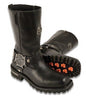 MEN'S MOTORCYCLE GENUINE LEATHER 11 INCH WATERPROOF SQUARE TOE BOOT 