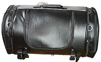 MOTORCYCLE WATERPROOF LARGE PVC SISSY T BAR BAG TRAVEL LUGGAGE GREAT QUALITY 