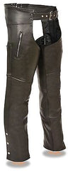 MEN'S MOTORYCLE ZIPPERED THGH POCKETS CHAP VERY SOFT LEATHER CHEAP PRICE