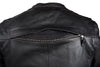 MEN'S MOTORCYCLE SCOOTER JACKET W/RIVET DETAILING W/TWO GUN POCKET NAKED COW NEW 