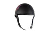 MOTORCYCLE FLAT DOT APPROVED BLK FINISH W/FAIRY & TRIBAL FLOWERS GRAPHIC HELMET 