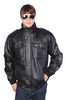 MEN'S BLK BOMER LAMB LEATHER JACKET VERY SOFT NEW W/ZIP OUT LINER 4 POCKETS 