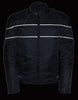 MEN'S MOTORCYCLE SCOOTER TEXTILE JACKET WITH REFLECTIVE STRIPES ZIPOUT LININGNEW 