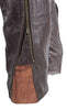 MEN'S MOTORCYCLE RIDERS BRN CLASSIC LEATHER CHAP WITH STRETCH ELASTIC UPTO 6XL 