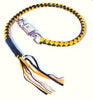 Motorcycle Blk/Yellow Braided Biker Old school get back whip 