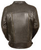 Men's Motorcycle Brn Double Pistole Pete Retro Leather jacket 