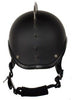 Motorcycle Flat Blk Gladiator Novelty Helmet with Punky Spikes 