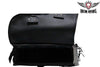 MOTORCYCLE STUDDED SWING ARM SOLO SADDLEBAG WITH TWO STRAPS 13 4 10 GREAT PRICE 