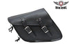 MOTORCYCLE PLAIN SWING ARM SOLO SADDLEBAG WITH TWO STRAPS 13 4 10 GREAT PRICE 