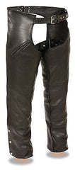 MEN'S MOTORYCLE SLASH POCKET CHAP W/REMOVABLE SNAP OUT LINER VERY SOFT LEATHER