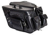 MOTORCYCLE WATERPROOFEXLARGE STUDDED PVC THROWOVER SADDLEBAG W/EXTRABONUS POCKET 