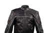 Men's Motorcycle High Visibility Scoter leather jacket very soft leather 