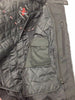 LADIES GREY LIGHTWEIGHT TEXTILE W/REFLECTIVE PIPING JACKET ZIPOUTLINER BLK/GREY 