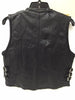 WOMEN'S MOTORCYCLE RIDING LEATHER VEST W/SIDE BUCKLES AND CENTER ZIPPER COW NEW 