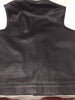 MEN'S SON OF ANARCHY COLLARLESS LEATHER MOTORCYCLE VEST 2 GUN POCKETS INSIDE 