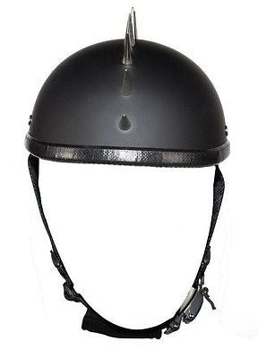 crazy novelty motorcycle helmets Motorcycle Flat Blk Gladiator Novelty Helmet with Punky Spikes – Leather Place