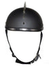 Motorcycle Flat Blk Gladiator Novelty Helmet with Punky Spikes 