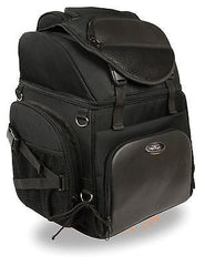 MOTORCYCLE LARGE SISSY TRAVEL BAR BAG NYLON BACK PACK TRAVEL LUGGAGE NEW