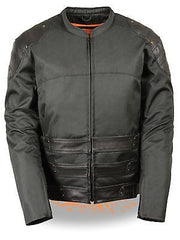 MEN'S MOTORCYCLE SWAT TEXTILE RACER JACKET WITH SINGLE PANEL & 2 GUN POCKETS