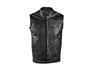 MEN'S SON OF ANARCHY LEATHER MOTORCYCLE VEST W/2 GUN POCKETS GREAT PRICE 
