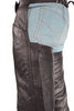MEN'S MOTORCYCLE RIDERS CLASSIC LEATHER CHAP GREAT PRICE 